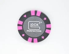 GLOCK PERFECTION GEN 5 POKER CHIP/COIN PINK 17 19 22 23 26 27 34 42 43X 44 45 47