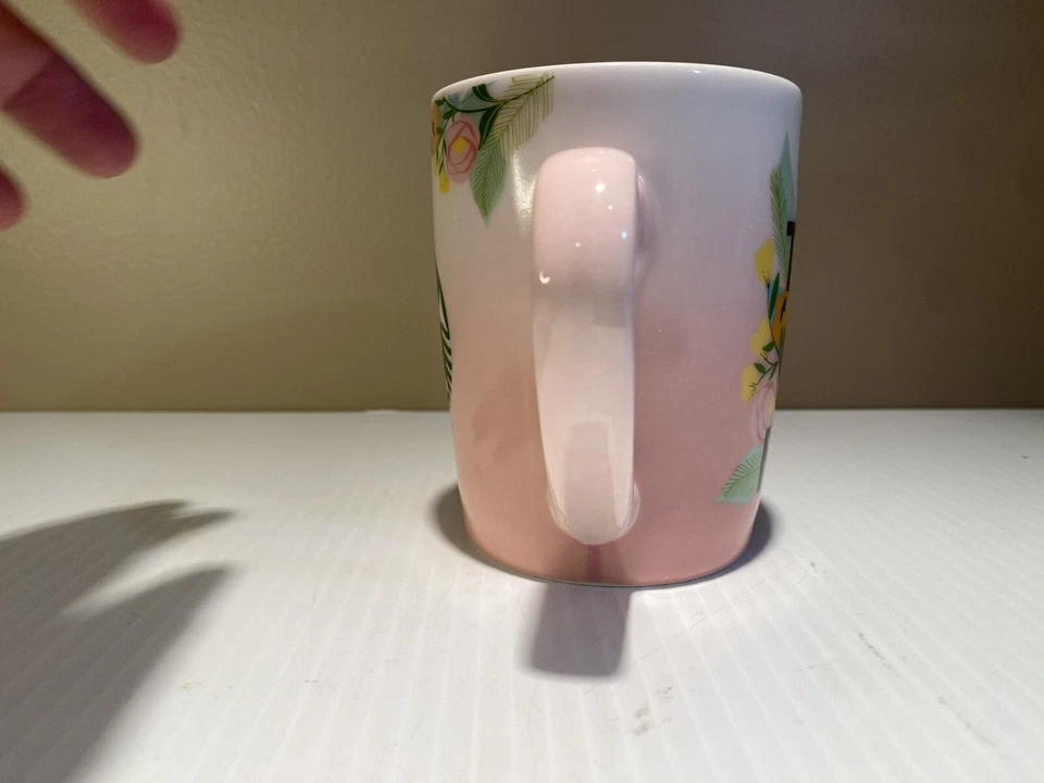 Taza de café Starbucks 2020 agradecida rosa floral primavera tropical 10 oz Foto 4 de 4