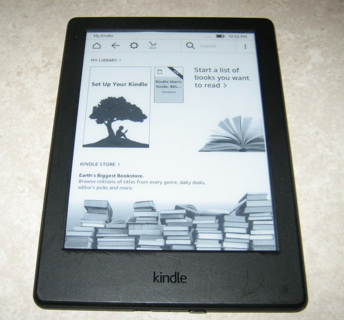 Amazon Kindle 8th Generation E-Reader eBook SY69JL - Wi-Fi, 4GB, 6