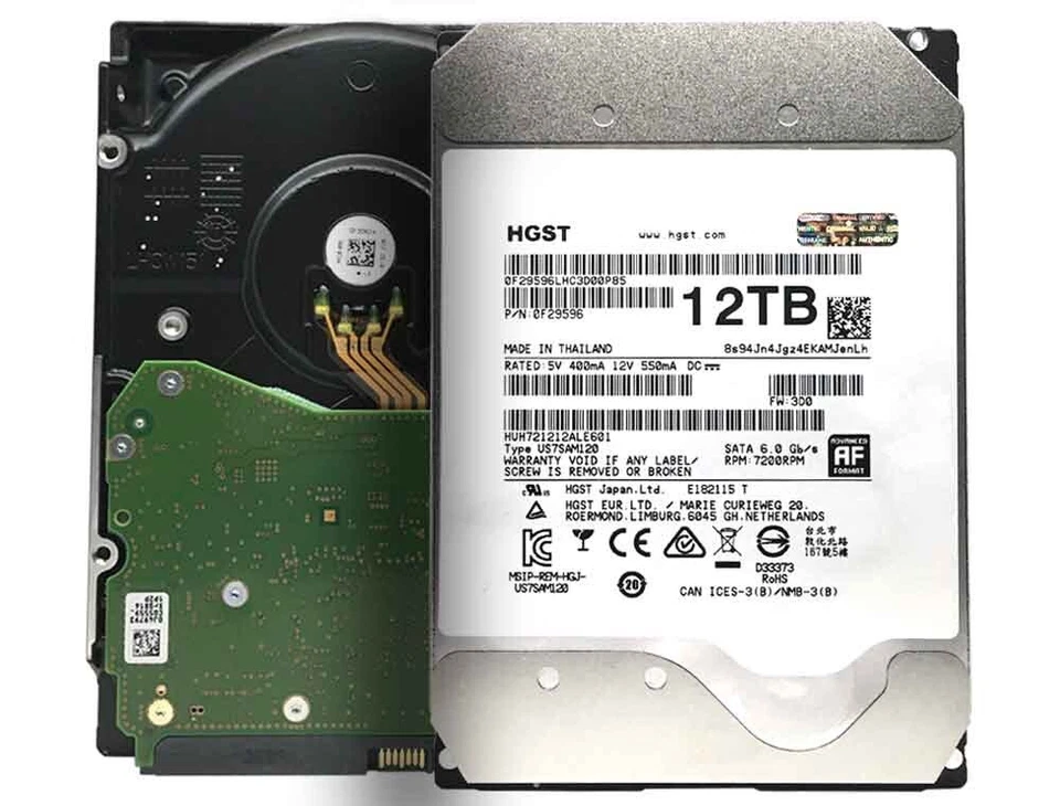 HGST Ultrastar DC HC520 12TB SATA 6Gb 256MB 3,5" Enterprise HDD - HUH721212ALE601