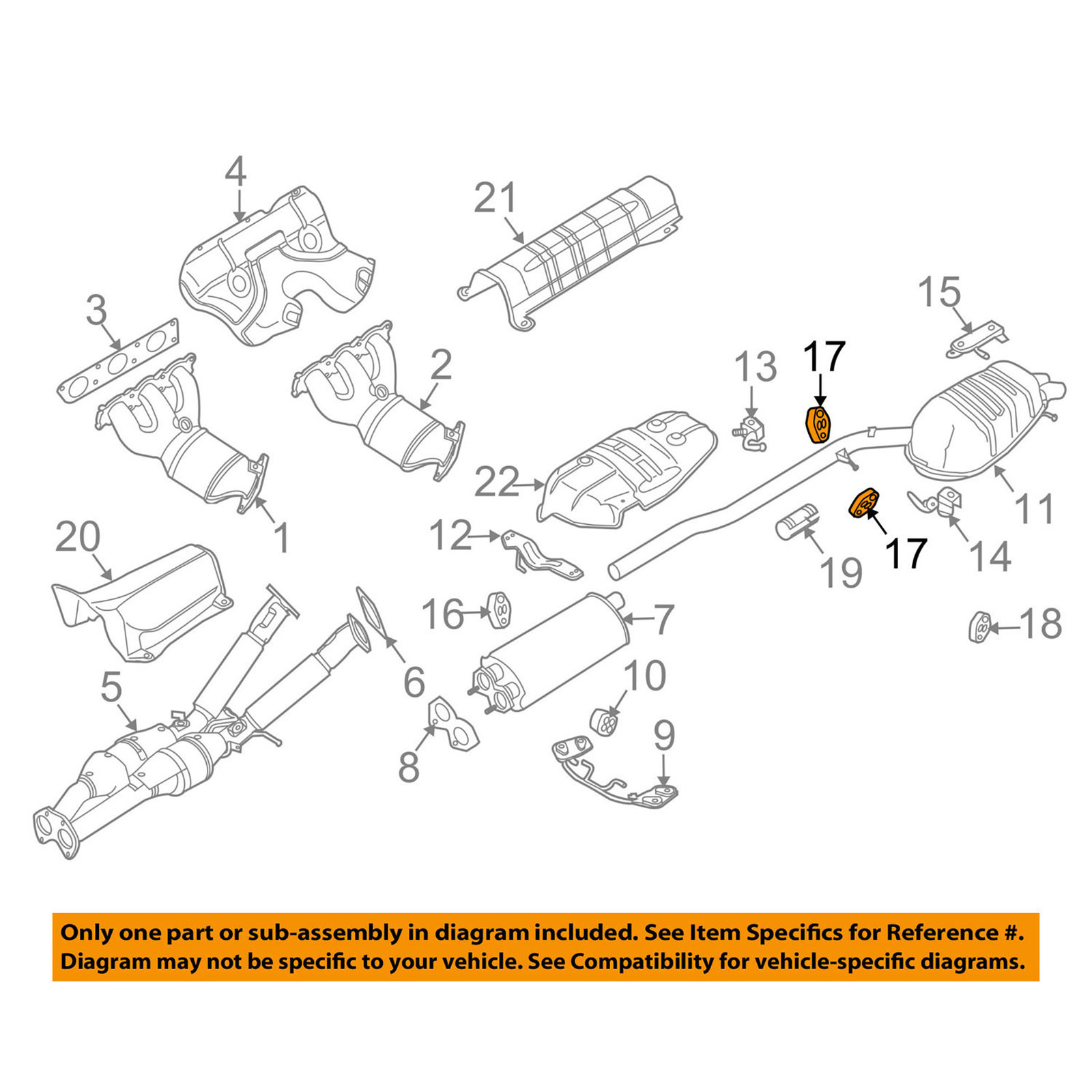 For Volvo S60 S80 V70 XC70 850 Holder Exhaust System 9179238* eBay