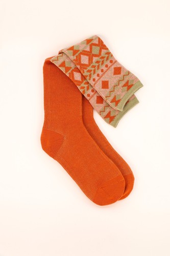 PULVER BAMBUS FAIR INSEL DREIECK/STERN/DIAMANT STIEFELSOCKEN & GESCHENKTASCHE BRANDNEU MIT ETIKETT UVP £16 - Bild 15 von 17