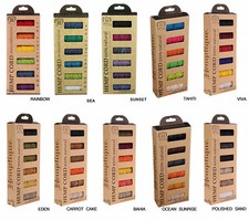 6 Mini Spool Set - 1mm Hemptique Polished Hemp Cord Twine Macrame String 20lbs