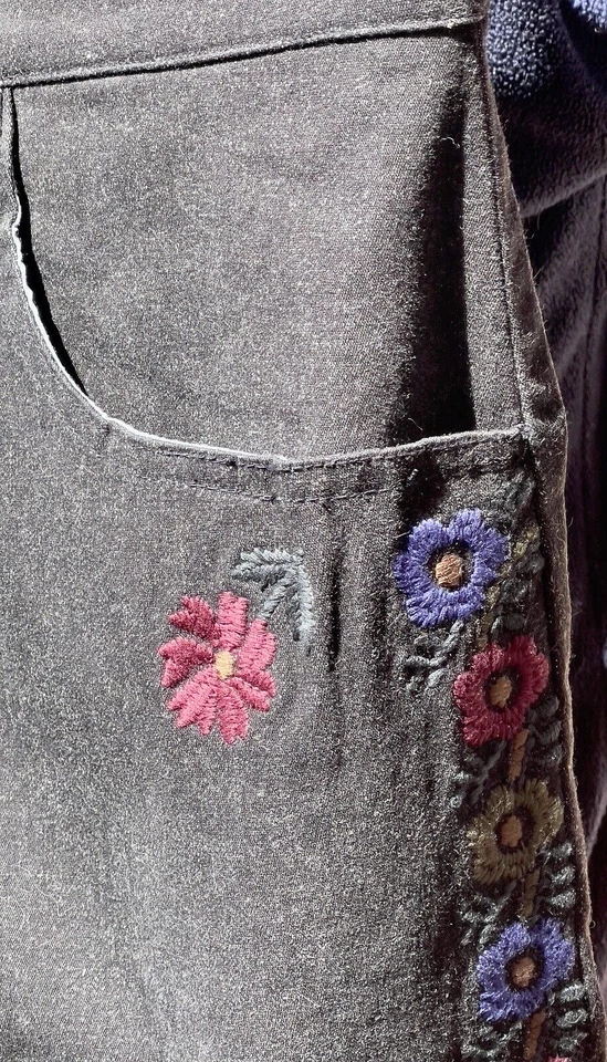 Marina Rinaldi Taglia 31 IT  Marina Sport  DENIM Jeans Nero Ricamato  Nuovo. - Immagine 3 di 4