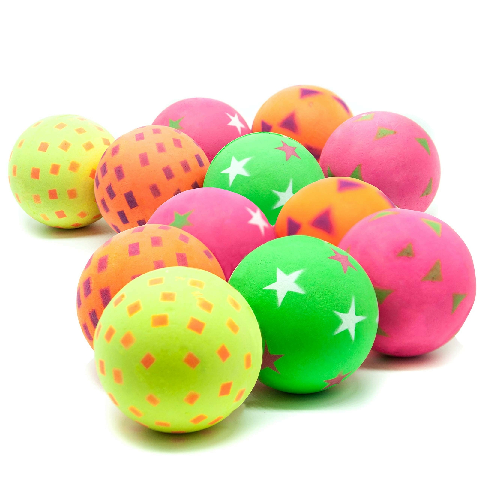 Image 1 - 12 X Dog Balls 6cm Rubber Ball Soft in Touch Sponge HIGH BOUNCE Floating Smal...