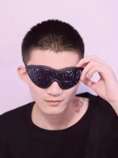 Slaves Binding Patch PU Leather Blindfold Eye Restraint Roleplay Shade Party