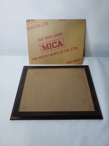Venta al por mayor lote de 12 soportes para fotos placas de MDF soporte certificado premio cubierta acrílica - Imagen 4 de 5