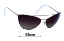 SFx Replacement Sunglass Lenses fits Prada SPR65V - 68mm Wide