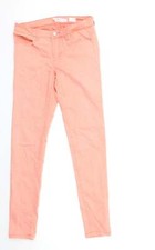 abbey denim Damen Skinny Jeans Rosa Baumwollmischung Gr&ouml;&szlig;e W29 L30