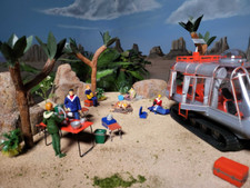 Lost In Space Will Penny Judy John Maureen Don 3D Printed Campsite Figures 1:24