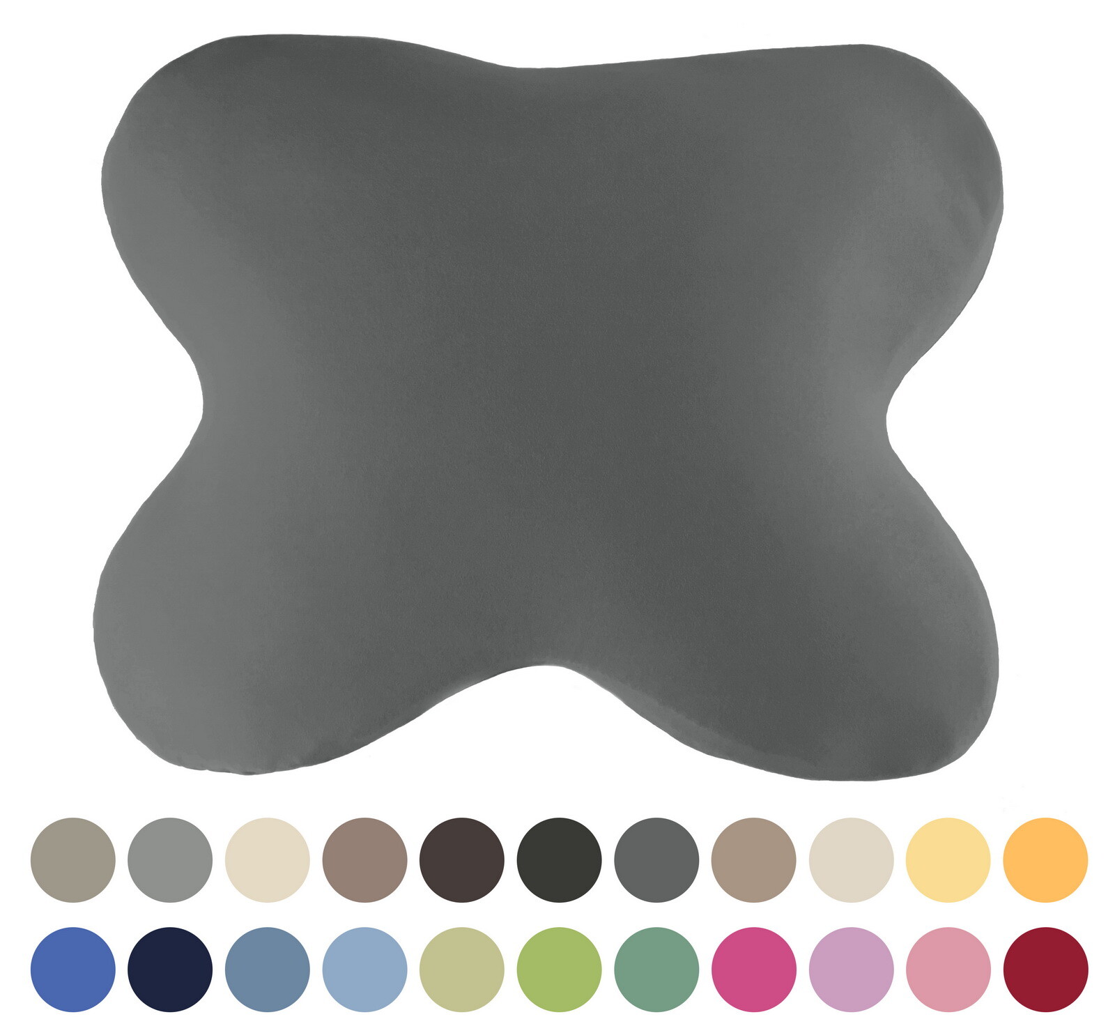 Edda Lux Bezug passend für Tempur ALL-AROUND Kissen 60x50 Schmetterlingskissen