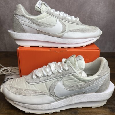 だ*ん様 Nike x sacai Woven White スニーカー Nike sacai x LDWaffle White Nylon Size 11 BV0073-101 OG Rare Men's