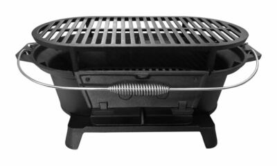 Gusseisen BBQ Feuerstelle Gusseisen Grill Campingkocher Feuerschale mit Grill