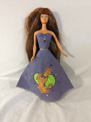 1991 Brunette Barbie Teresa Blue Eyes Bangs 1966 body style Homemade Scooby Doo