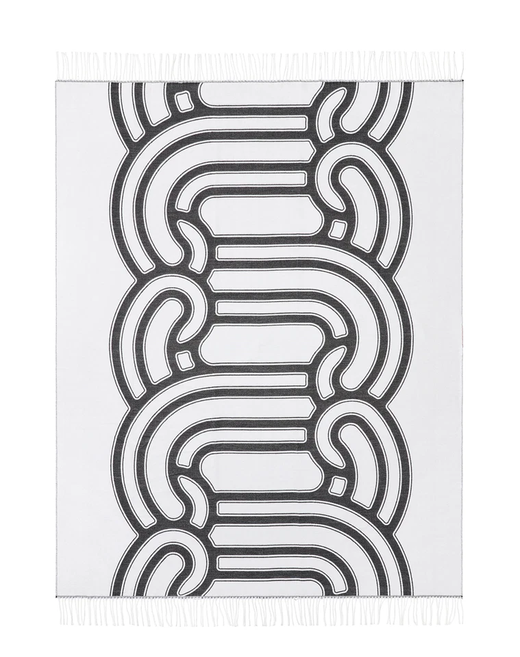 IKEA SOTRONN Throw, Black/White, 2 side, 51x67", 130x170 cm, Limited Collection - Image 3 of 4