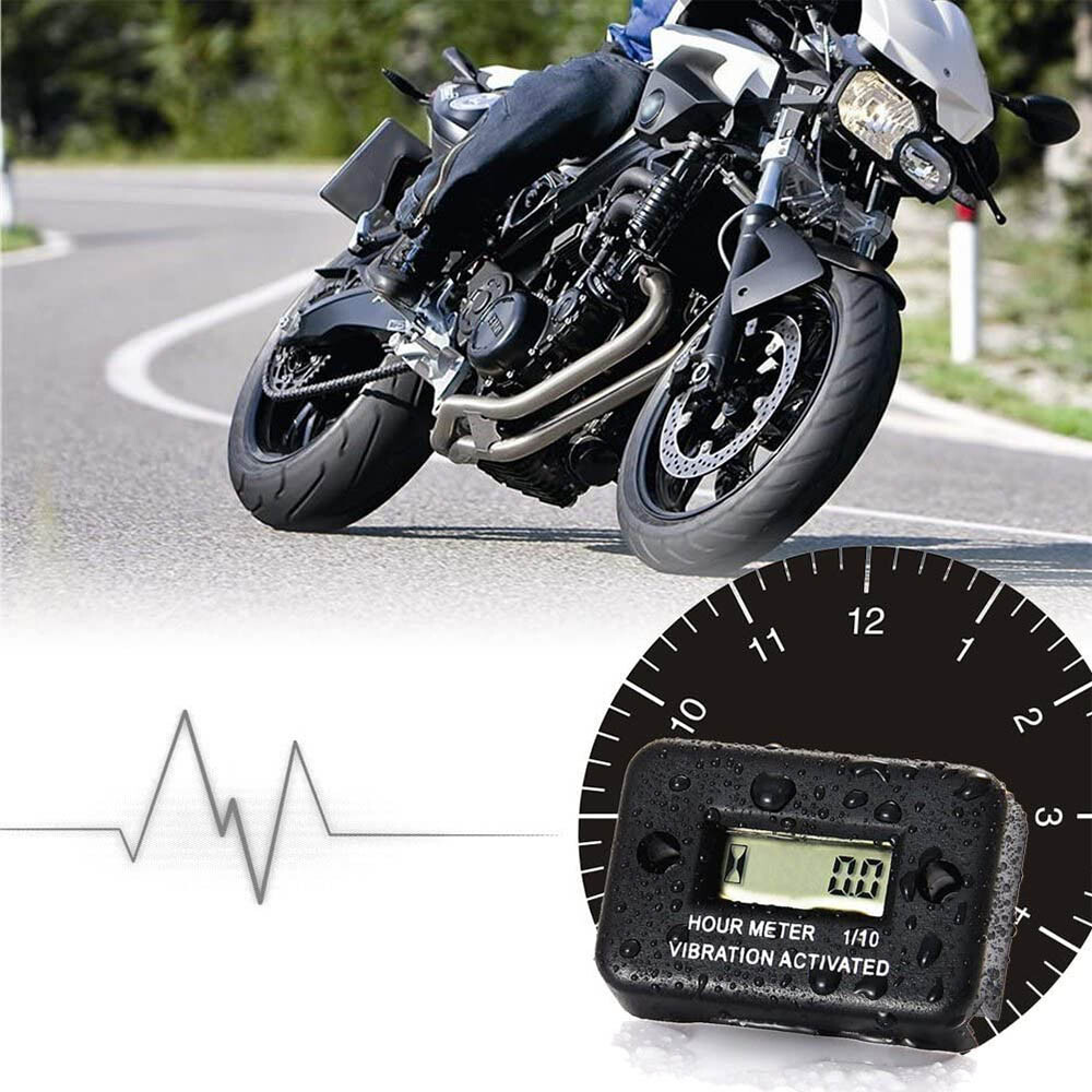 Digital Betriebsstundenzähler Vibration Hour Meter für Motorrad