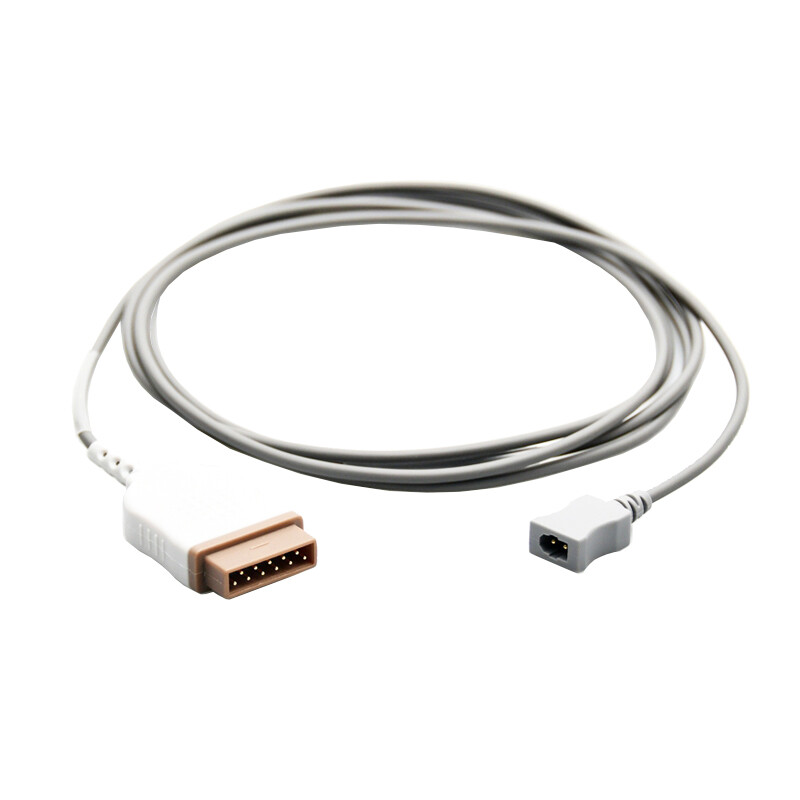Temp Extension Adapter Cable for GE Marquette Disposable Temperature Probe 11pin