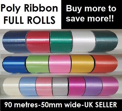 50mm 2" Poly ribbon for weddings and celebrations cake decoration 