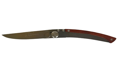 Roger Orfevre Le Thiers Stainless Steel Folding Pocket Knife W/ Rosewood Handle