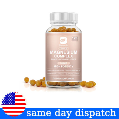 Magnesium Complex, Natural Anti Anxiety & Stress Relief Supplement 300mg