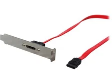 StarTech.com ESATAPLT18IN 1.5 ft. 1 Port SATA to eSATA Plate Adapter