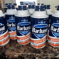 Barbasol Sensitive Skin Thick And Rich Shaving Cream 10 Oz Each Set Of 7