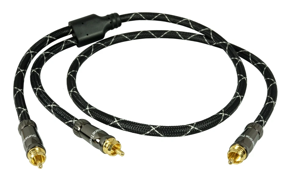 2,5m SunshineTronic Blackline Câble Y Subwoofer 4-fach Protégé 2,5m - Photo 1/1