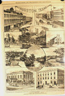 Views in Houston, Texas - Buffalo Bayou - Street Views - 1880 Historical Print — photo 2