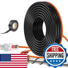 9.5FT 3FT-200FT Pipe Heating Cable for Pipe Freeze Protection, Heat Cable for W