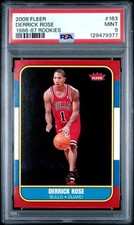 2008-09 Fleer Derrick Rose - 1986-1987 Rookies - #163 - PSA 9