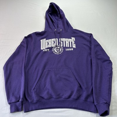 Weber State Wildcats Hoodie Mens Medium NCAA Basketball Pullover Champion 50/50