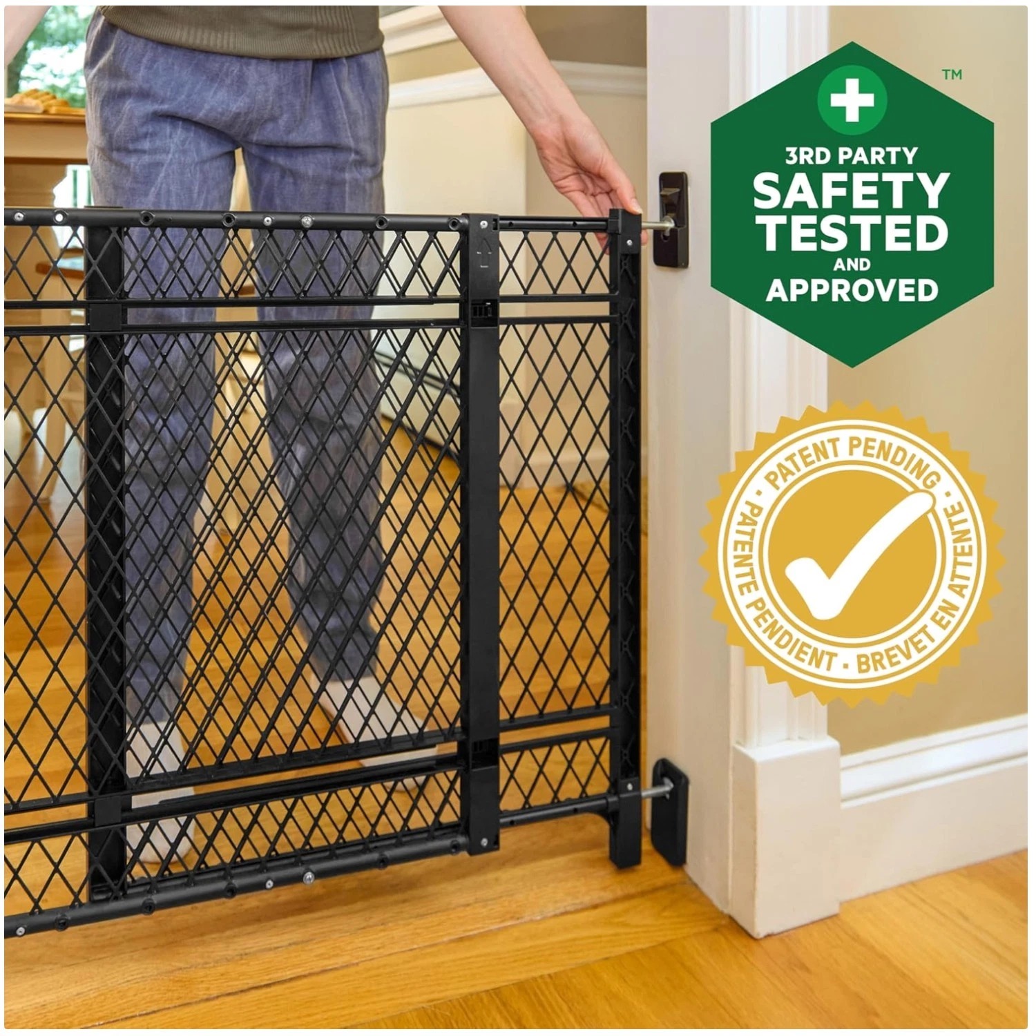 Indoor Outdoor Galvanized Steel Gate 2-Pack