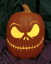 Nightmare Before Christmas Skellington Jack-O-Lantern Carved Foam Permanent Pump