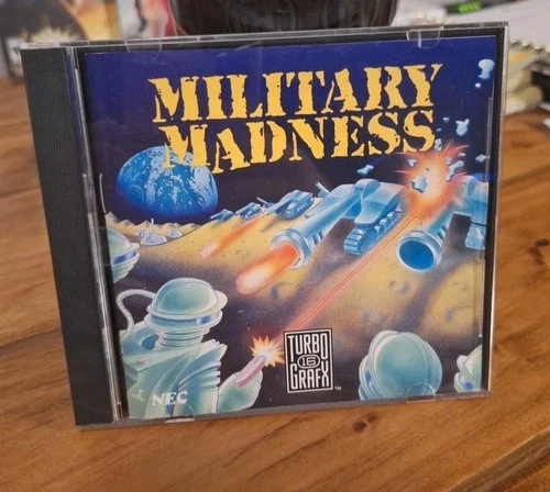 Military Madness Turbo Grafx 16 tg16 Complete in Case Turbografx Mint Condition