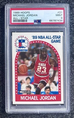 1989 Hoops All-Star MIchael Jordan #21 Chicago Bulls (14x AS-3x MVP) PSA 9 MINT
