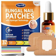 Toenail Fungus Treatment Patches Liquid Set 32ct 15ml