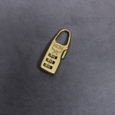 MCM Combination Padlock Gold Logo Engraved Bag Lock Unisex