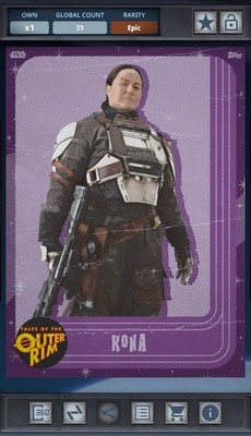 Star Wars Card Trader Tales Of The Outer Rim Pirates Purple 100cc Epic Kona