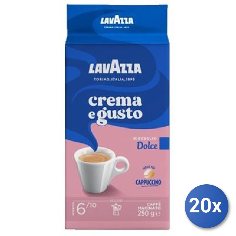 20X Multipack Lavazza Coffee 250 Cream Flavor *Sweet