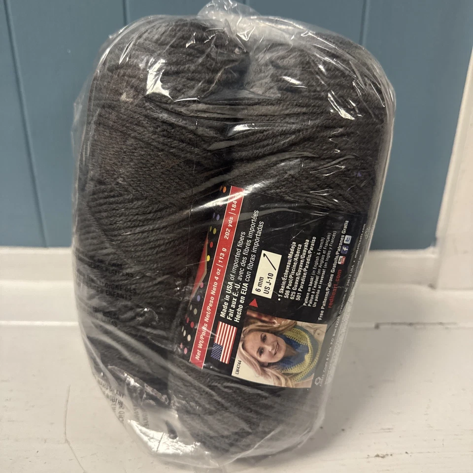 Hilo de carbón Red Heart Super Saver Accent PUTTY - Paquete de 4 de 202 yardas - 4 madejas Foto 2 de 4