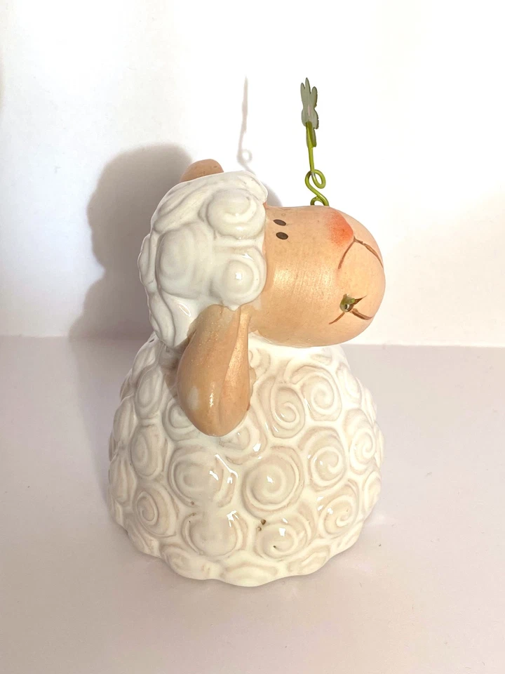 White Sheep Deko Ceramic NEW - Cute Gift TikTok Shabby Chic Cottagecore - Bild 3 von 4