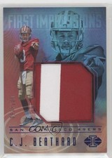 2017 Panini Illusions First Impressions Memorabilia Blue 53/100 CJ Beathard 0z4u