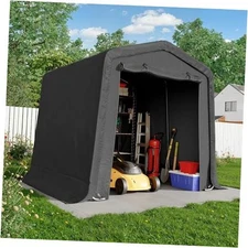  Heavy Duty Outdoor Storage Shelter,Portable Garage Shelter for 8x8FT Dark Gray