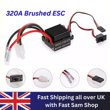Waterproof Brushed 320A ESC Electronic Speed Controller For RC Car Boat Motor UK