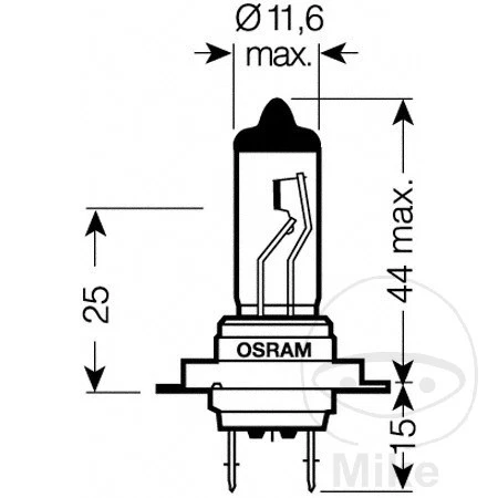 OSRAM halogen bulb H7 12V 55W ORIGINAL - Image 2 of 2