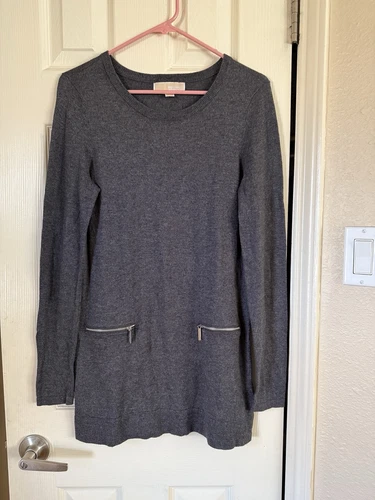 Abito corto in maglia grigio Michael Kors taglia S
