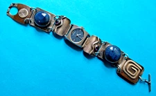 Signed "JLK" Jennie Lorette Keatts Sterling Silver Bracelet w/SEIKO Wristwatch