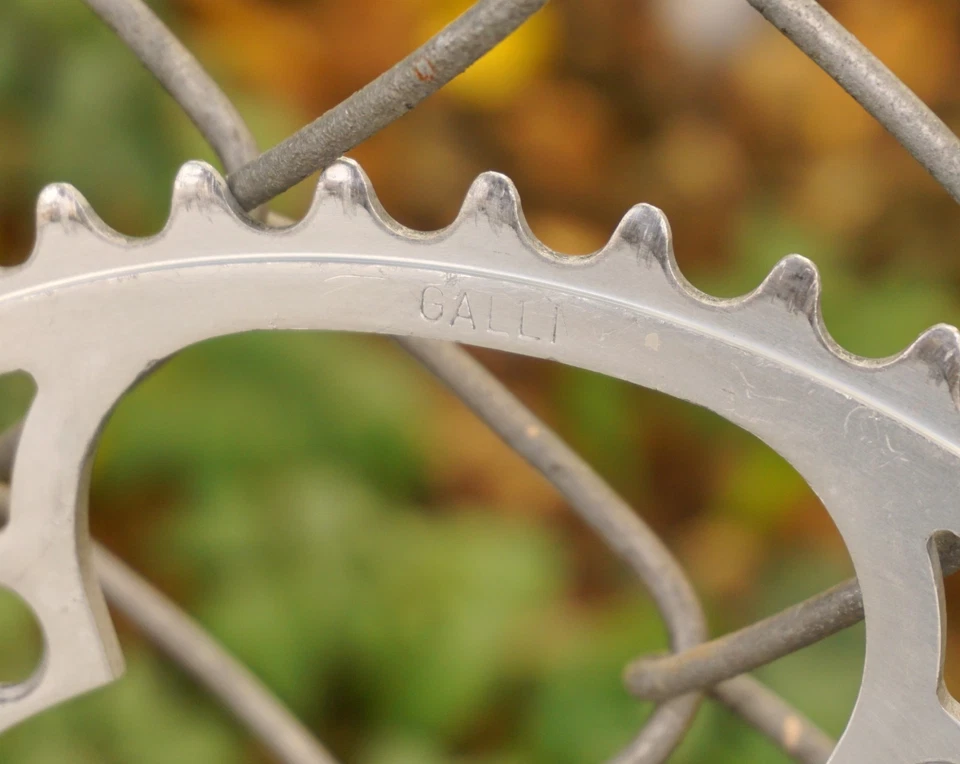 Plato Galli de colección 144 BCD 52T bicicleta de carretera BMX Campagnolo Nuovo Record Sugino Foto 4 de 4
