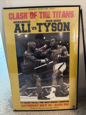 Mike Tyson VS Muhammad Ali Clash Of The Titans Boxing Poster 24x36 Poster NEW