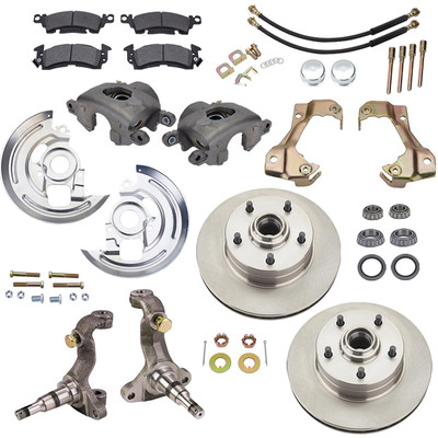 #ad Speedway Motors Deluxe 1964 74 GM Car Front Spindle and Disc Brake Kit $441.99